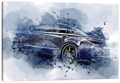 Mazda VI Abstract Cars Canvas Art Print