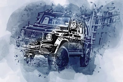 Brabus 800 Adventure XLP Superblack 2022 by Sissy Angelastro framed canvas print