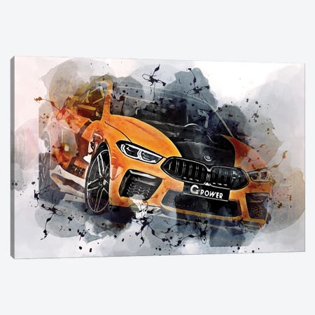 G-Power G8M Hurricane Rs Orange Sports Coupe BMW M8 F92 Exterior Canvas Print #SSY1170} by Sissy Angelastro Canvas Art Print