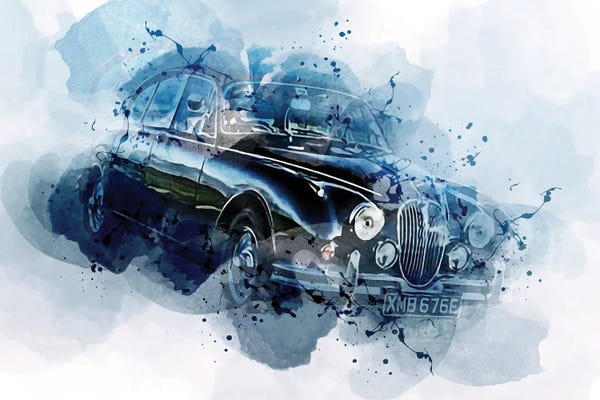 Jaguar: Jaguar Mark 2 Retro Cars 1965 Cars by Sissy Angelastro