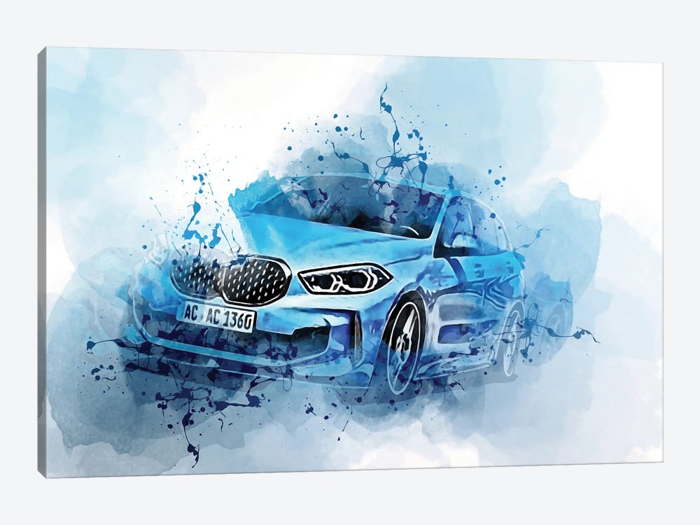 Ac Schnitzer BMW M135I Xdrive 2021 by Sissy Angelastro 1-piece Canvas Print