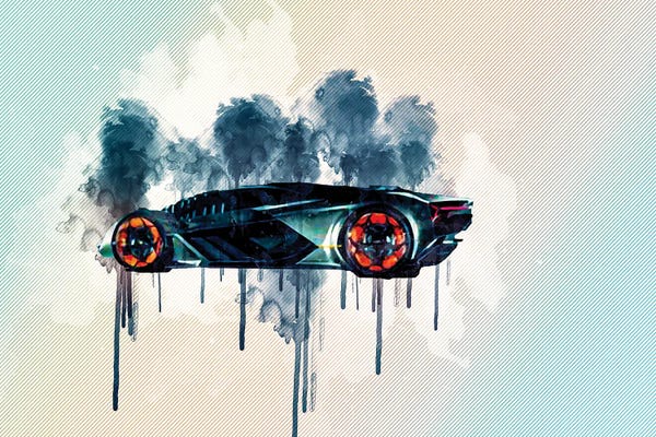 Lamborghini: Lamborghini Terzo Millennio 2019 Supercar Side View Exterior Unique Cars Hypercar Italian Sports Cars by Sissy Angelastro