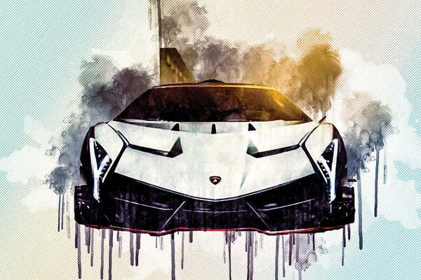 Lamborghini: Lamborghini Veneno 2017 Vag White Veneno Front View Supercar Italian Sports Cars Hypercar by Sissy Angelastro