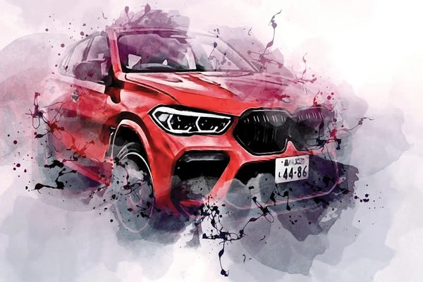 BMW: BMW X6M Competition Motion Blur 2022 Cars F96 by Sissy Angelastro