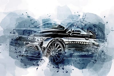 2021 Manhart Golf GTI 290 Exterior by Sissy Angelastro art print