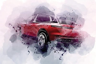 2021 Mercedes-Maybach Eqs Suv Exterior by Sissy Angelastro framed canvas print