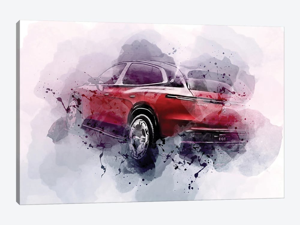 2021 Mercedes-Maybach Eqs Suv Exterior by Sissy Angelastro 1-piece Canvas Art