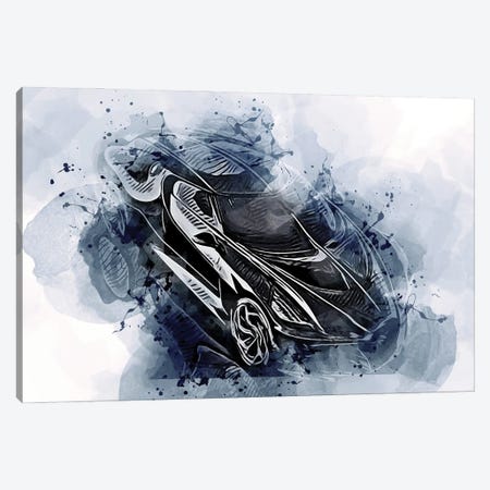 Bugatti La Voiture Noire Canvas Print #SSY1206} by Sissy Angelastro Canvas Artwork