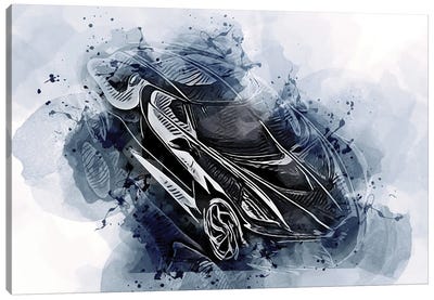 Bugatti La Voiture Noire Canvas Art Print - Sissy Angelastro