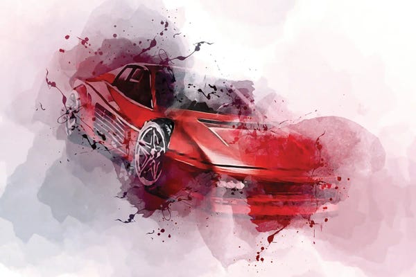 Ferrari: Ferrari Testarossa Retro Cars 1984 by Sissy Angelastro