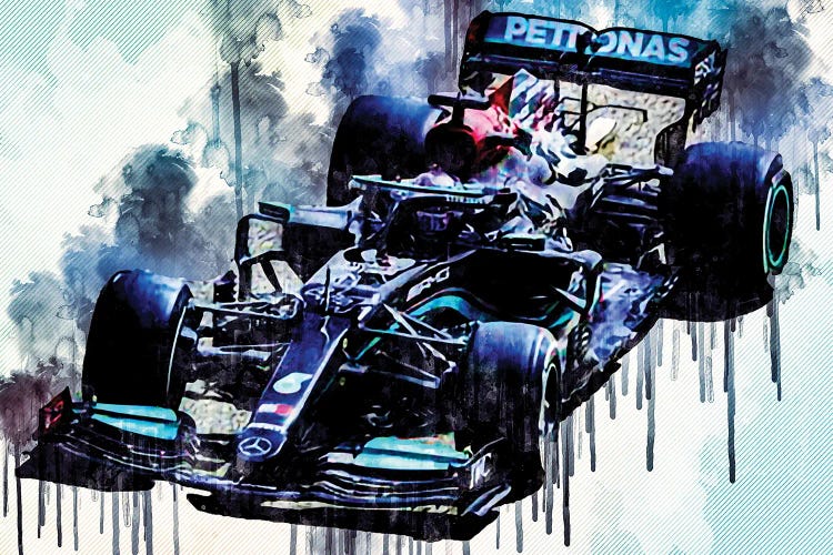 Lewis Hamilton 2021 Mercedes-Amg F1 W12 Mercedes-Amg Petronas Formula One Team British Racing Drivers Formula 1 by Sissy Angelastro wall art
