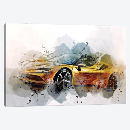 Ferrari Sf90 Spider Supercars 2022 Canvas Print #SSY1213} by Sissy Angelastro Canvas Artwork