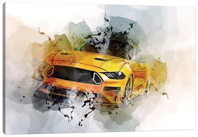 Ford Mustang Shelby Gt500 2021 Canvas Art Print - Sissy Angelastro