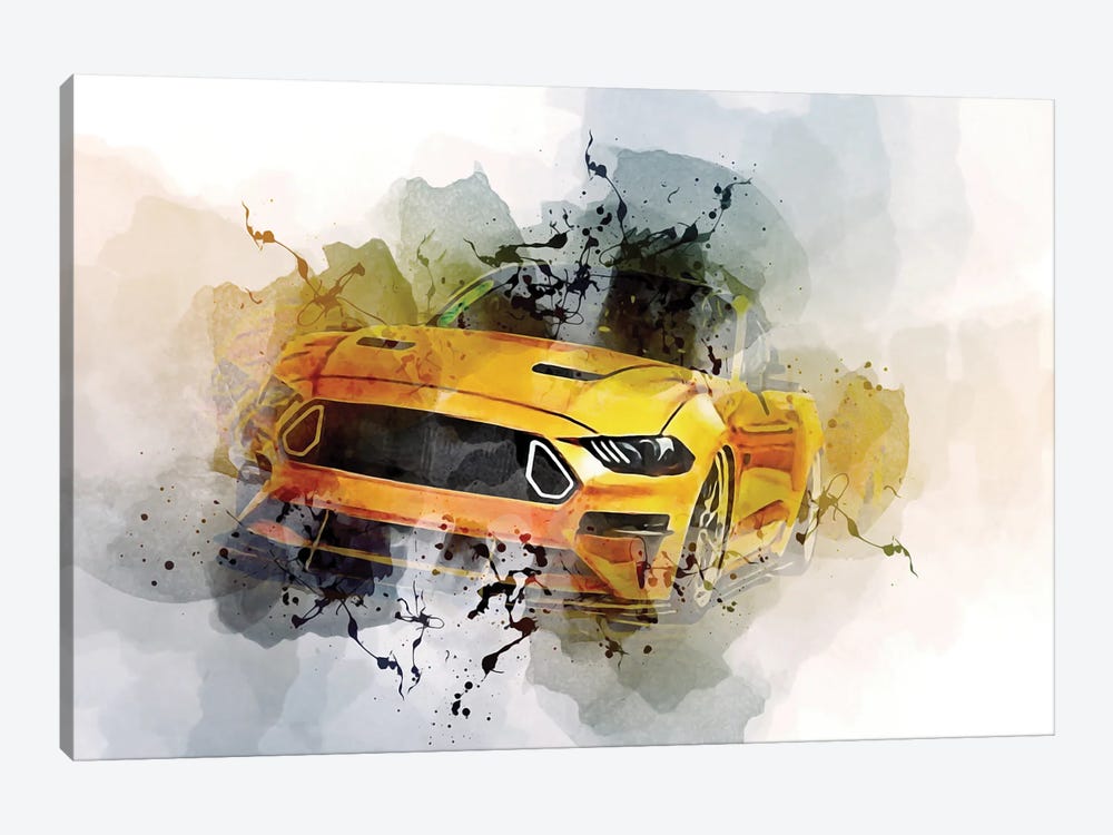 Ford Mustang Shelby Gt500 2021 by Sissy Angelastro 1-piece Art Print