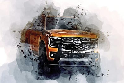 2023 Ford Ranger Wildtrak Exterior by Sissy Angelastro art print