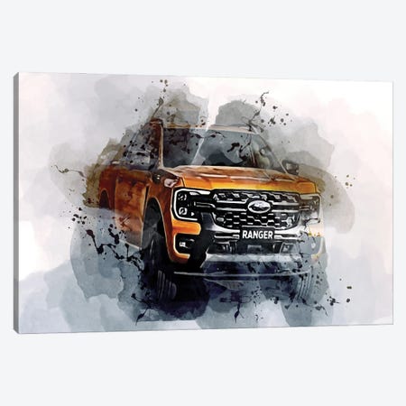 2023 Ford Ranger Wildtrak Exterior Canvas Print #SSY1221} by Sissy Angelastro Canvas Art Print