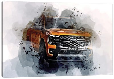 2023 Ford Ranger Wildtrak Exterior Canvas Art Print - Ford