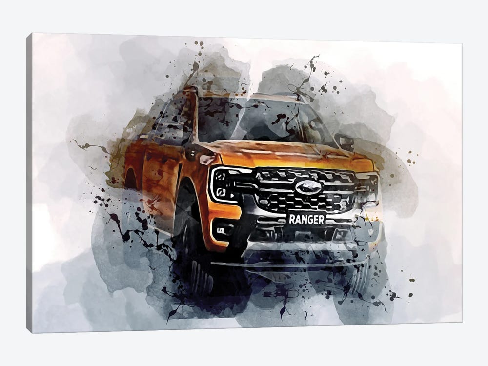 2023 Ford Ranger Wildtrak Exterior by Sissy Angelastro 1-piece Canvas Artwork