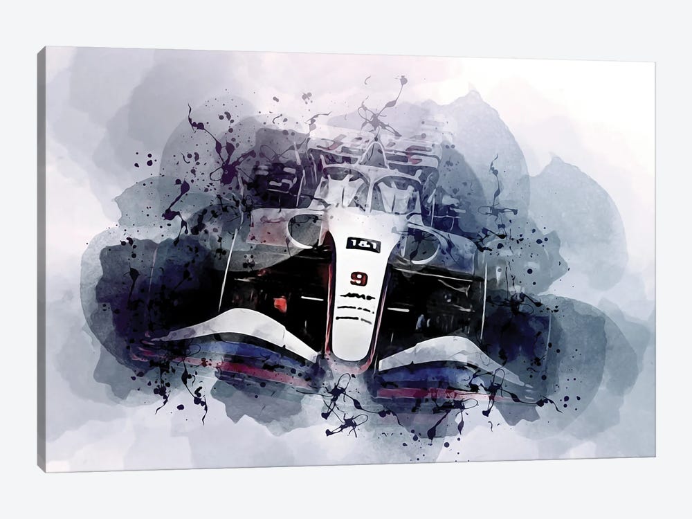 2022 Haas Vf-22 Formula 1 by Sissy Angelastro 1-piece Canvas Artwork