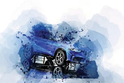 2023 Alfa Romeo Tonale Exterior Blue Suv by Sissy Angelastro canvas print