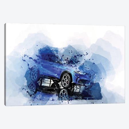 2023 Alfa Romeo Tonale Exterior Blue Suv Canvas Print #SSY1231} by Sissy Angelastro Canvas Art