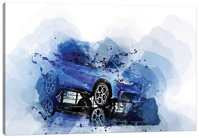 2023 Alfa Romeo Tonale Exterior Blue Suv Canvas Art Print - Sissy Angelastro