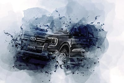 2023 Ford Ranger Sport Exterior Australian Version by Sissy Angelastro acrylic art print