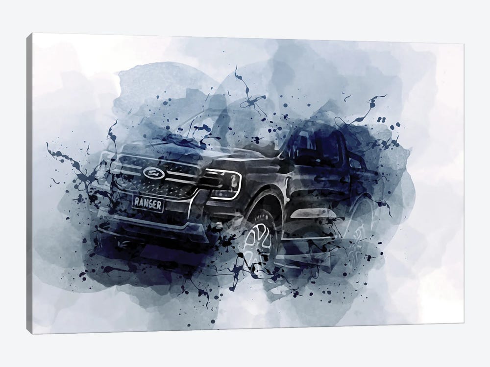 2023 Ford Ranger Sport Exterior Australian Version by Sissy Angelastro 1-piece Art Print