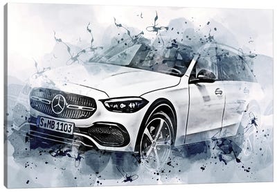 Mercedes-Benz C-Class W206 Exterior Canvas Art Print - Sissy Angelastro