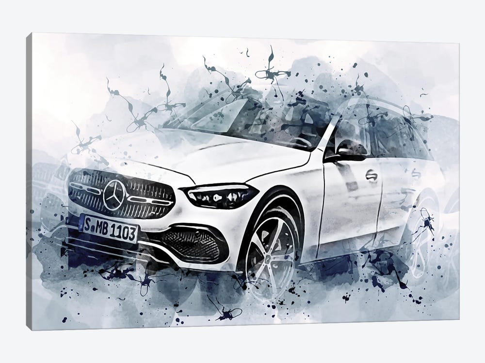 Mercedes-Benz C-Class W206 Exterior by Sissy Angelastro 1-piece Canvas Wall Art