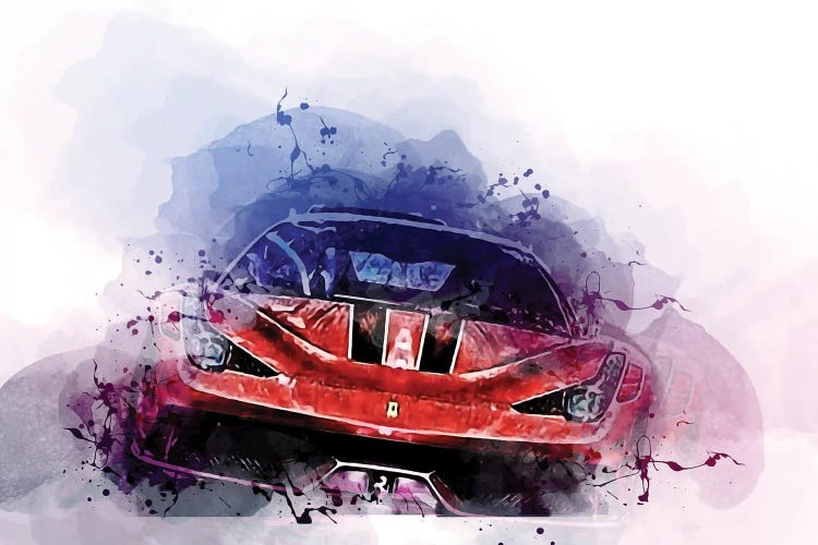 Ferrari 458 1talia Supercars 2015 by Sissy Angelastro wall art