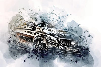 Manhart CR700 Exterior Black Wagon S205 by Sissy Angelastro framed canvas print