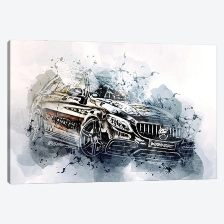 Manhart CR700 Exterior Black Wagon S205 Canvas Print #SSY1245} by Sissy Angelastro Canvas Wall Art