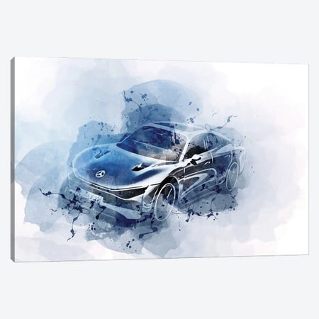 Mercedes-Benz Vision Eqxx 2022 Canvas Print #SSY1261} by Sissy Angelastro Canvas Art Print