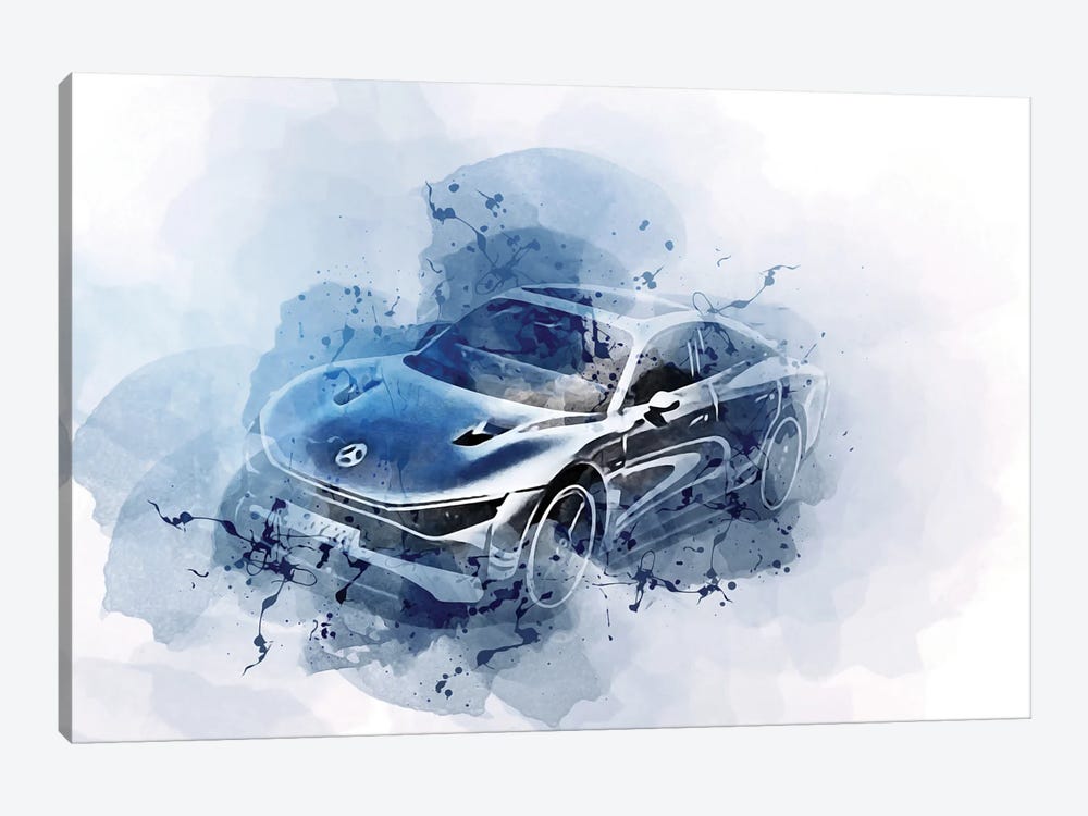 Mercedes-Benz Vision Eqxx 2022 by Sissy Angelastro 1-piece Canvas Artwork
