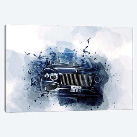 Bentley Flying Spur First 2020 Canvas Print #SSY1264} by Sissy Angelastro Canvas Art