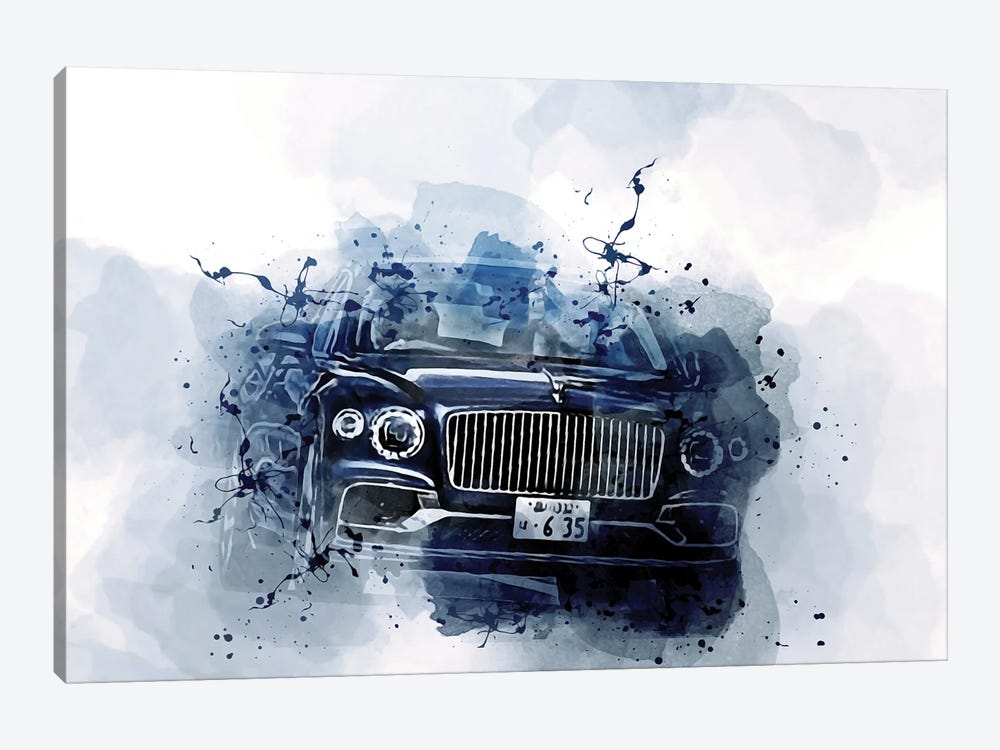 Bentley Flying Spur First 2020 by Sissy Angelastro 1-piece Canvas Print