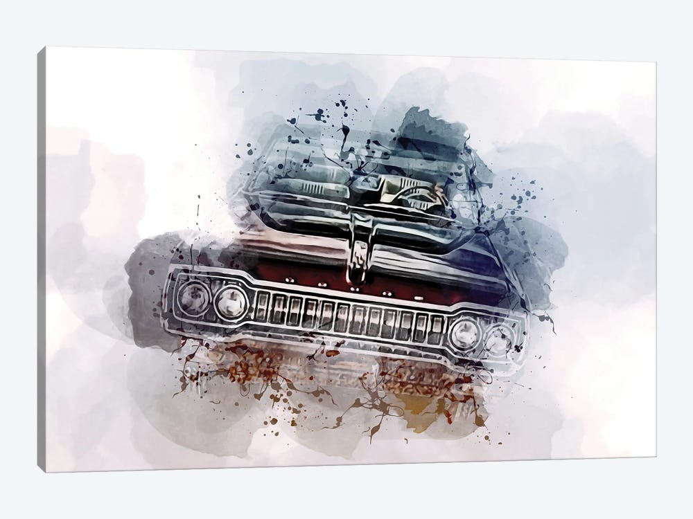 Dodge Coronet 500 Convertible 1965 Cars by Sissy Angelastro 1-piece Canvas Artwork