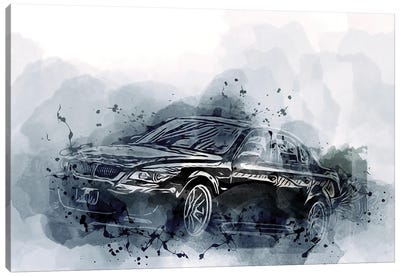 BMW M5 E60 Canvas Art Print - Sissy Angelastro