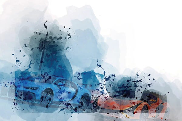 Lamborghini: Lamborghini Sian Bugatti Chiron Hypercars Racing Cars by Sissy Angelastro