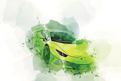 Lamborghini Huracan Evo Hypercars 2022 by Sissy Angelastro canvas print