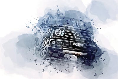 Mercedes-Benz G 400 D 2021 by Sissy Angelastro framed canvas print