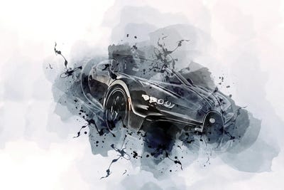 2022 Bugatti Chiron Pur Sport Exterior by Sissy Angelastro framed canvas print