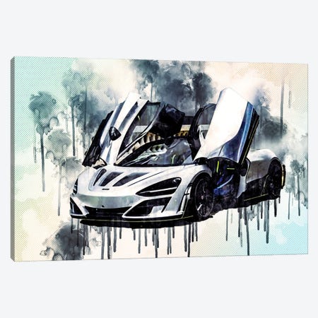 Mclaren 720S Mansory First Edition Luxury Hypercar Tuning 720S Supercar British Sports Cars Canvas Print #SSY131} by Sissy Angelastro Canvas Art Print