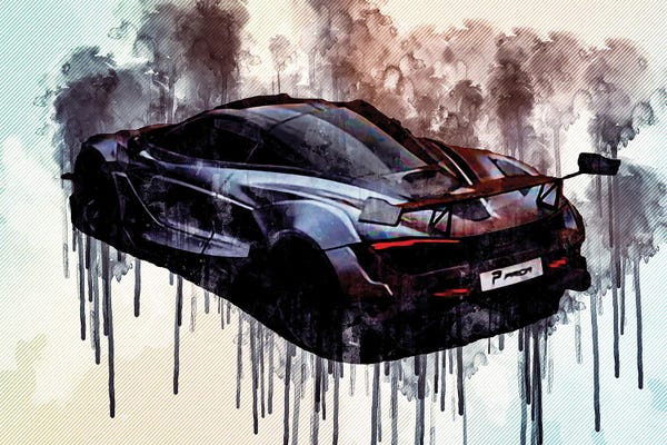 McLaren: Mclaren 720S Prior Design 2020 Hypercar Exterior Tuning 720S Black Wheels Matte Gray British Supercar by Sissy Angelastro