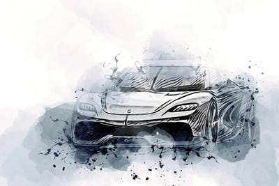 Koenigsegg Gemera by Sissy Angelastro framed canvas print