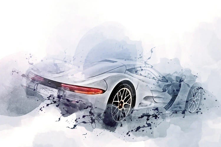 Aspark Owl Exterior All-Electric Sports Car Gray by Sissy Angelastro wall art