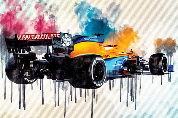 Mclaren Mcl35 Back View 2020 F1 Cars Studio Lando Norris Formula 1 Mclaren F1