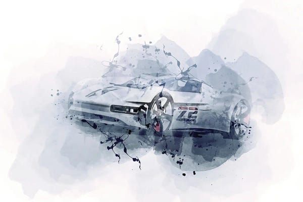 Porsche: 2021 Porsche Vision Gran Turismo Exterior Race Car by Sissy Angelastro