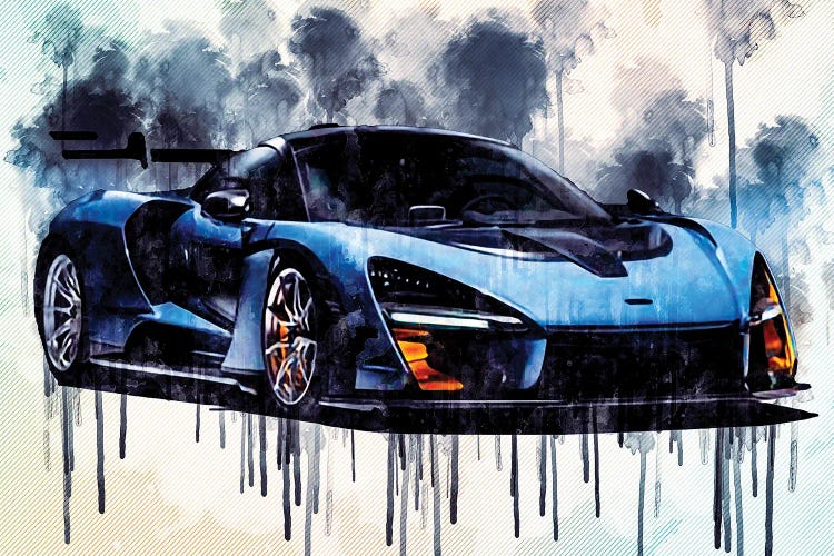 Mclaren Senna 2018 P15 Supercar Racing Car Hypercar